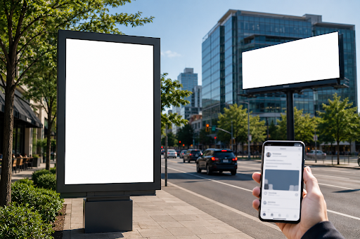 Outdoor Signage and Digital Ads Work Together to Strengthen Local Brand Visibility